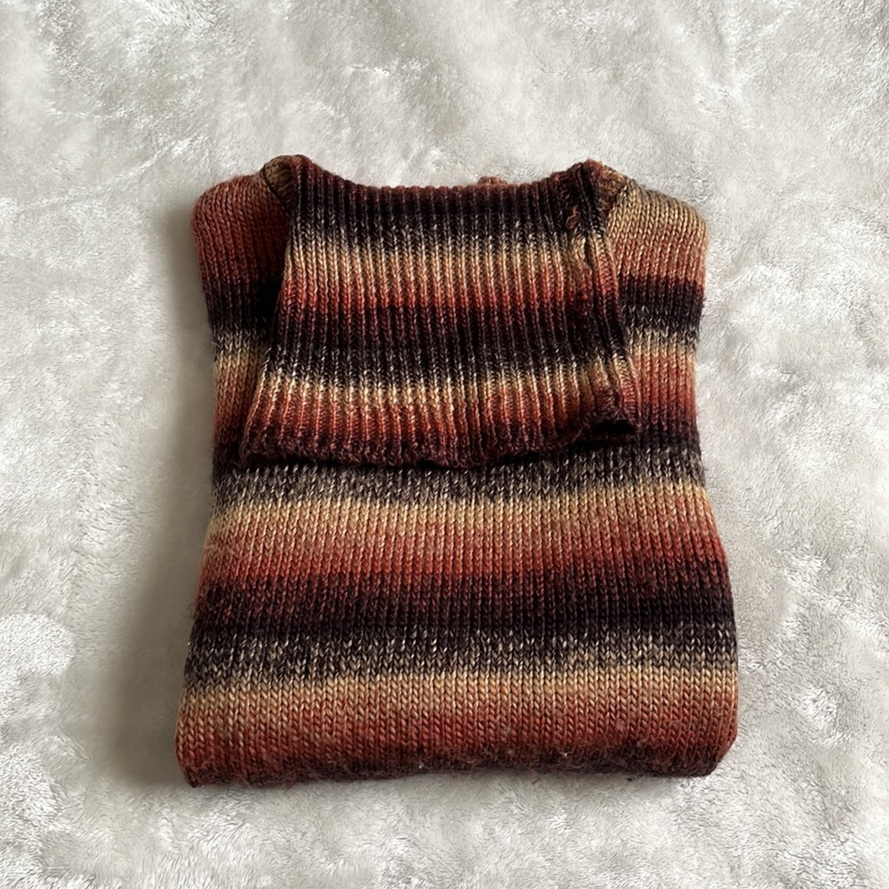 Obey cropped stripped turtleneck sweater